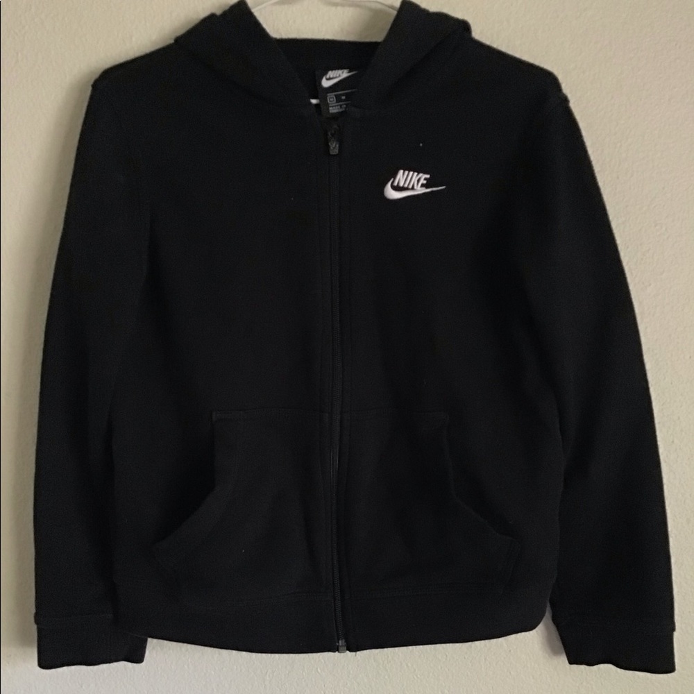 NIKE Black Full Zip Hoodie Youth Medium